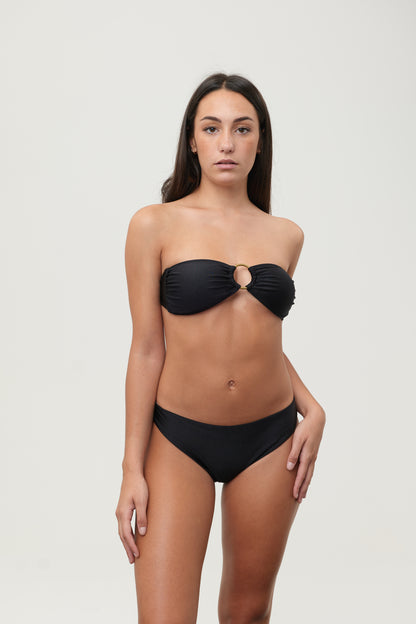 BIKINI BANDEAU WITH RINGS
